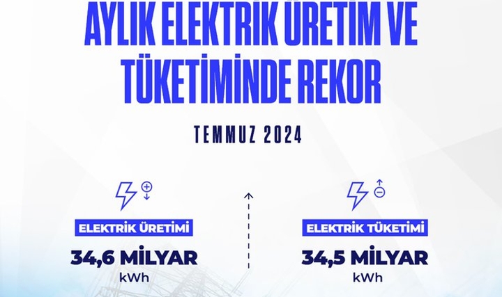 Elektrikte Temmuz Rekoru