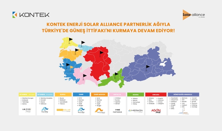 Kontek Enerji, Solar Alliance Partnerlik Ağıyla Türkiye'de Güneş İttifakı'nı Kurmaya Devam Ediyor