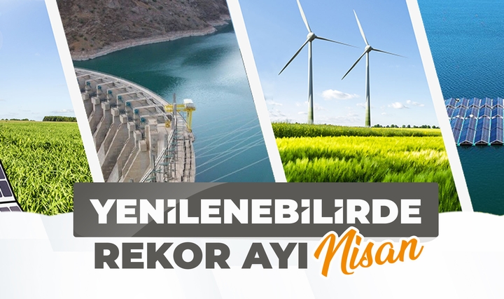 Nisan'da Güneş ve Rüzgar Kaynaklı Elektrik Üretimi Rekor Kırdı